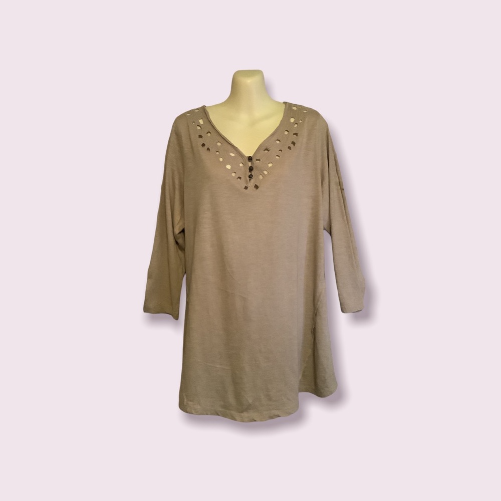 Sonoma Coastal Grandma Top, 3/4 length sleeves size XL